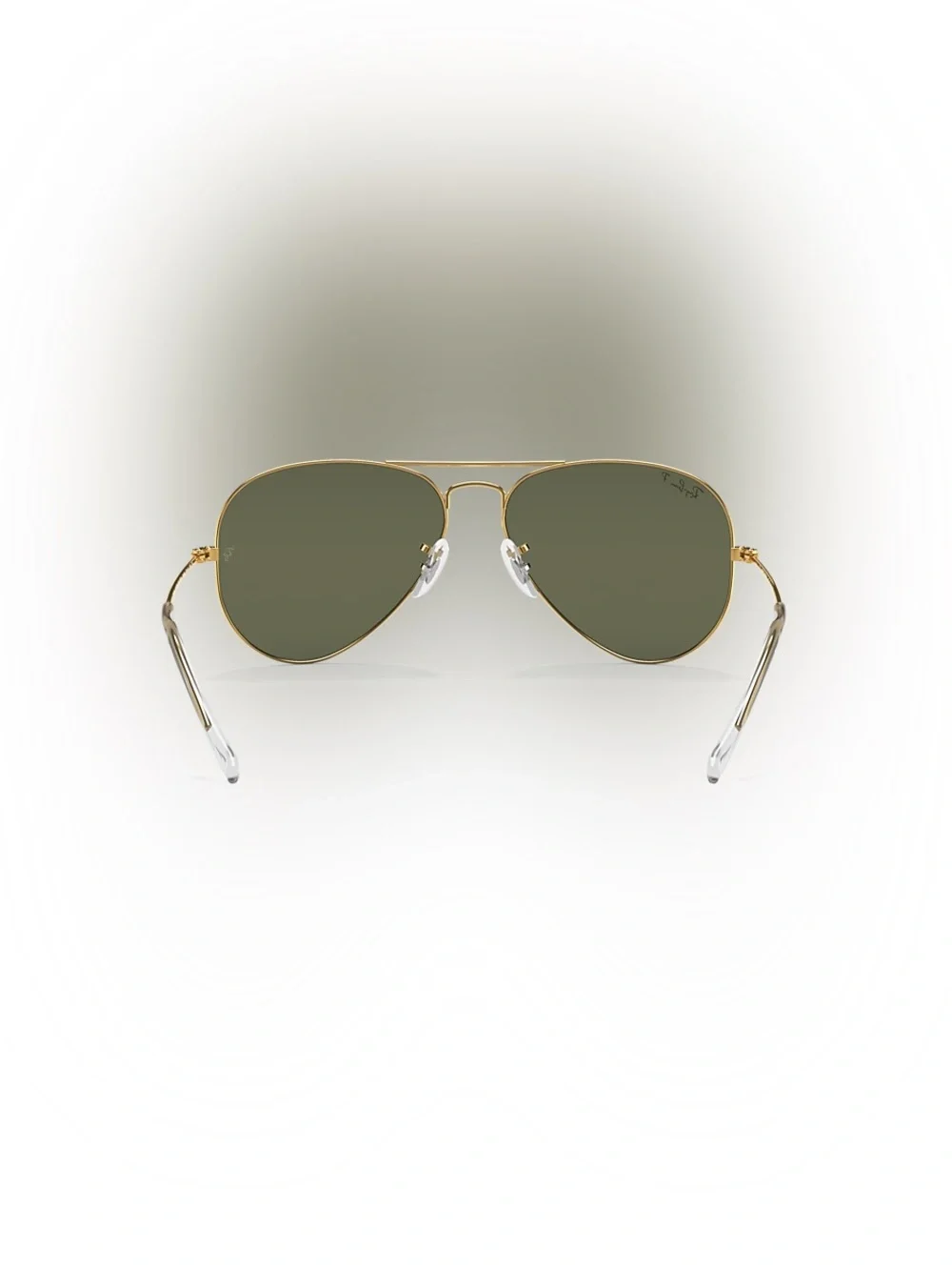RAY-BAN Aviator Classic green polarized with gold frame